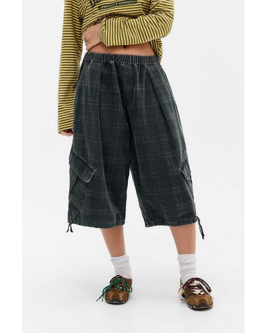 BDG Blue Dallas Check Crop Trousers