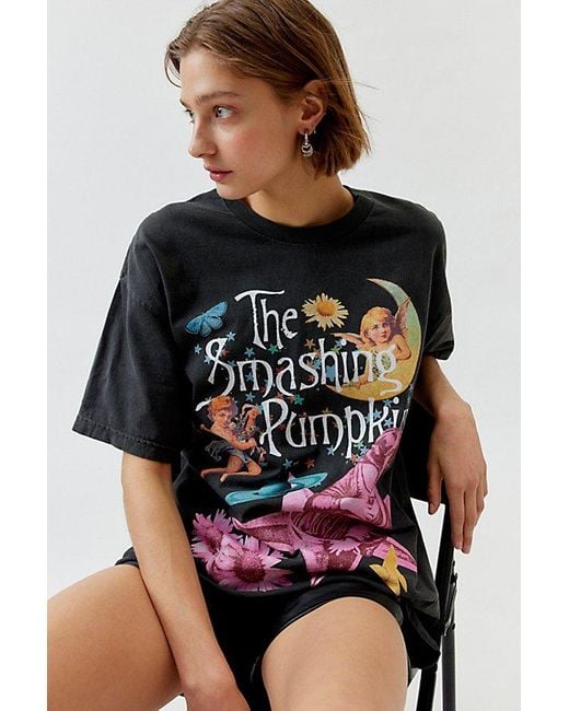 Urban Outfitters Black Smashing Pumpkins Collage T-Shirt Dress