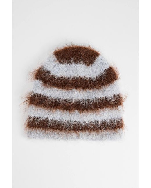 Urban Outfitters Brown Uo Stella Stripe Beanie
