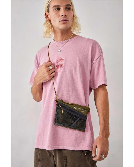 Klattermusen Pink Olive Algir Crossbody Bag for men