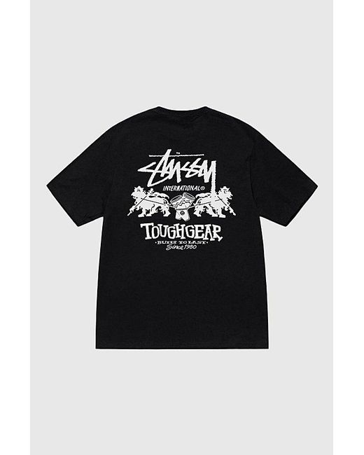 Stussy Black Tough Gear Int. Tee for men