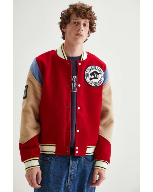 PUMA Varsity Jacket in Red for Men | Lyst Canada