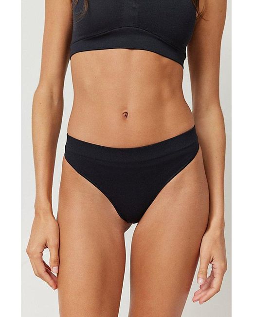 Out From Under Black Bella Seamless High-Waisted Thong