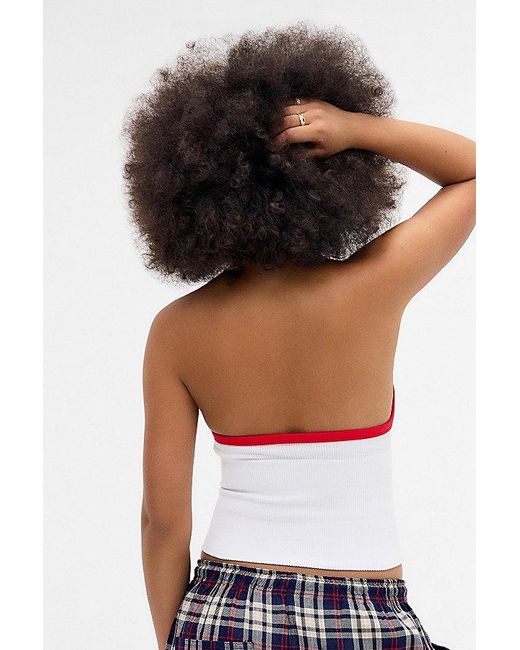 Out From Under White Andi Tipped Halter Top