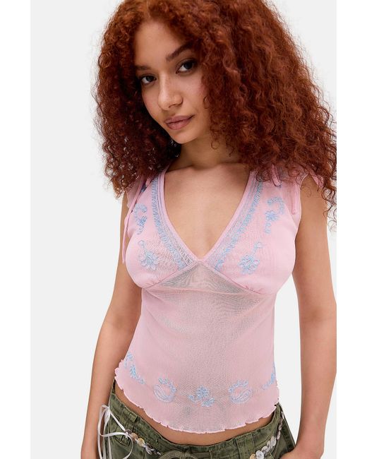 Kimchi Blue Red Giselle Top