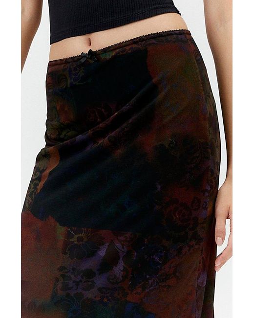 Urban Outfitters Multicolor Uo Camilla Mesh Maxi Skirt