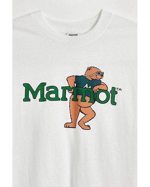 Marmot White Leaning Marty Tee for men
