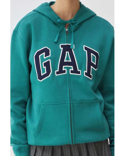 Gap Green Heritage Logo Zip-up Hoodie