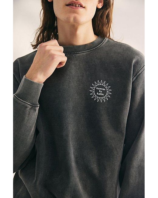 Katin Black Surf Crew Neck Sweatshirt for men