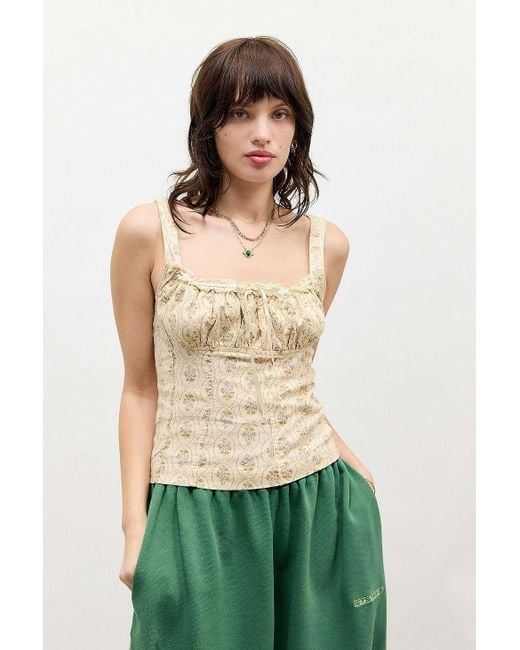 Kimchi Blue Brown Lennon Linen Cami