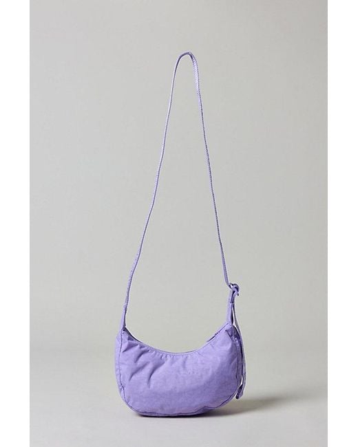 Baggu Purple Small Nylon Crescent Bag