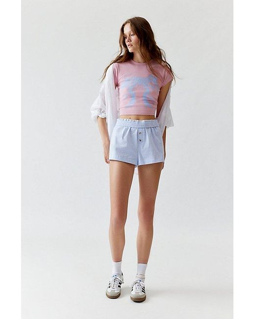 Urban Outfitters White Sweet Bow Baby Tee