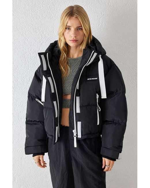 iets frans Black Recycled Ski Puffer Jacket