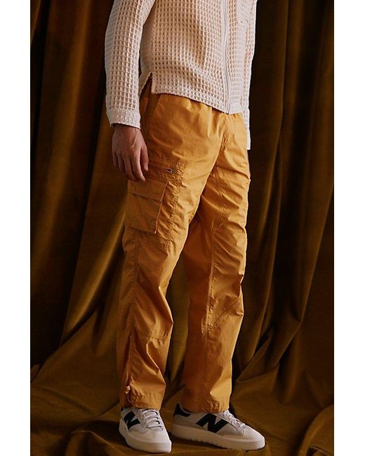 Standard Cloth Brown Seamed Cargo Jogger Pant for men