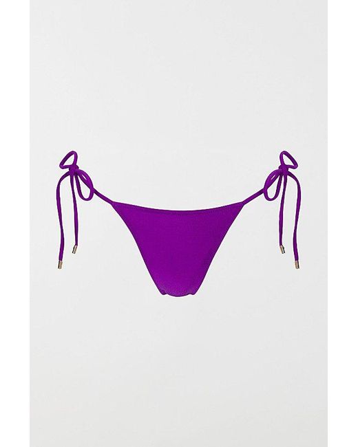 Sunkissed Red Le Triangle String Bikini Bottom