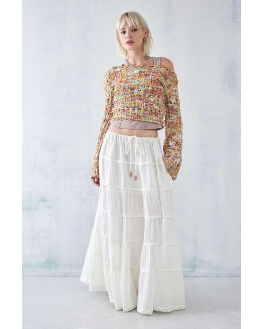 Urban Outfitters Multicolor Uo Space-dye Fairycore Laddered Knit Top
