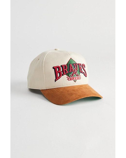 '47 Natural 47 Brand Atlanta Braves Diamond Hitch Baseball Hat for men