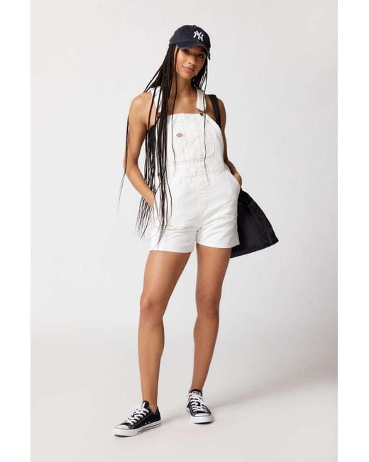 White canvas on sale overalls