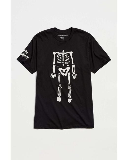 Urban Outfitters Cotton Phoebe Bridgers Skeleton Tee in Black for Men ...
