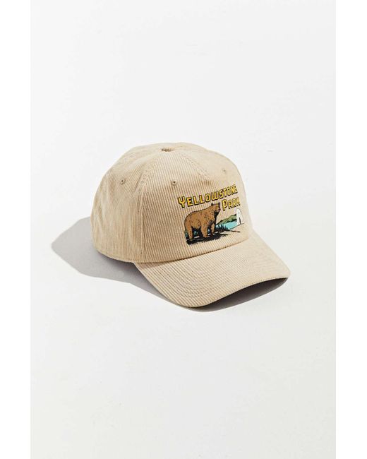 Urban Outfitters Natural Yellowstone Park Corduroy Hat for men