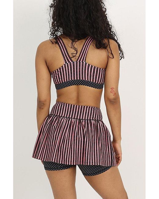 Strawberry Western Red Ruffle Skort