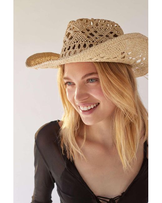 Urban Outfitters Paisley Straw Cowboy Hat in Natural Lyst Canada