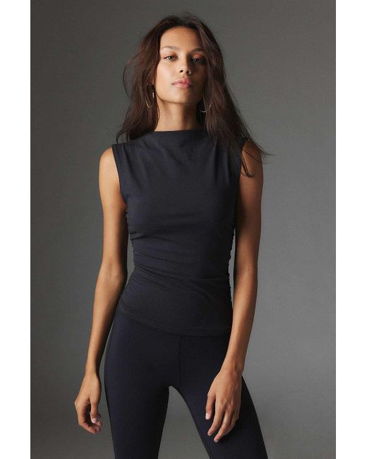 Silence + Noise Black Silence + Noise Maeve Ruched Tank Top