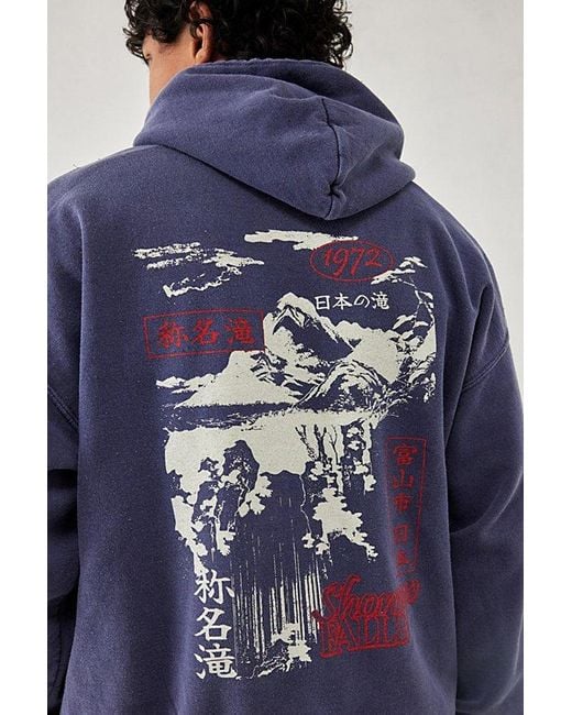 Urban Outfitters Blue Uo Mountain Hoodie Sweatshirt for men