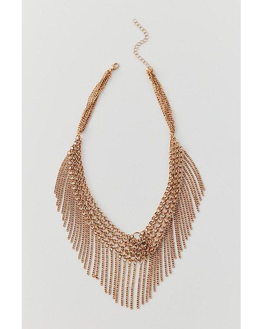 Urban Outfitters Black Mesh Bib Necklace