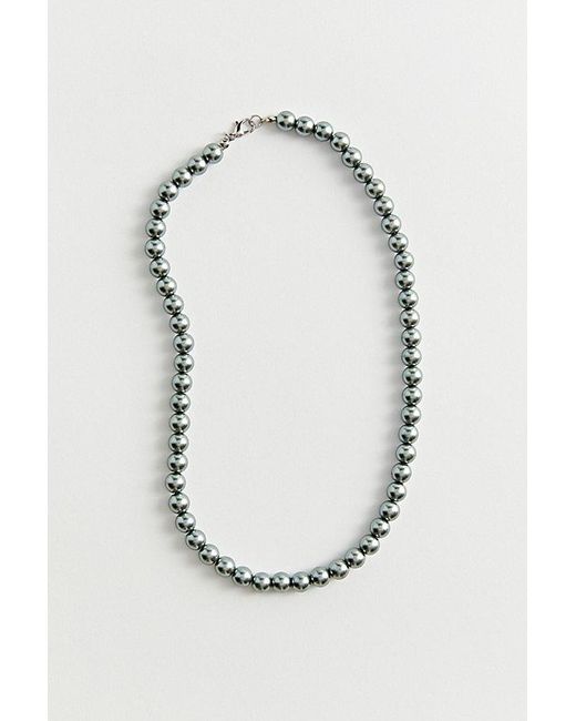 Urban Outfitters Black Pearl Necklace for men