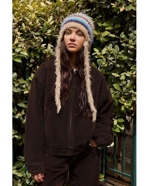 BDG Black Luca Faux Suede Workwear Jacket