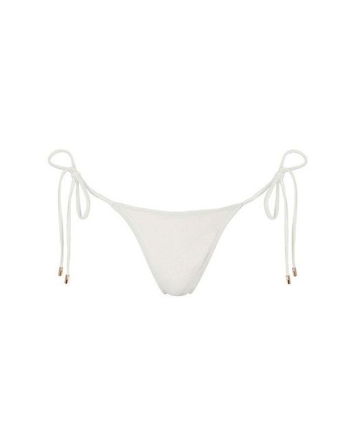 Sunkissed White Le Triangle String Bikini Bottom