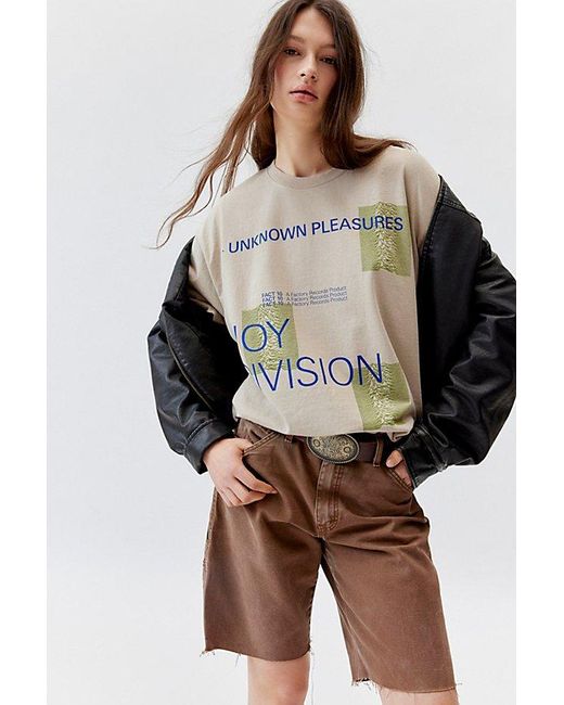 Urban Outfitters Natural Joy Division T-Shirt Dress