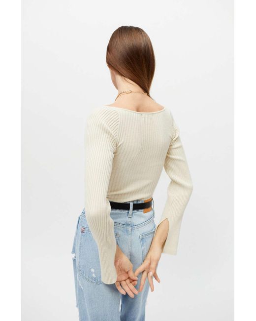Uo Juliet Portrait Neck Sweater 