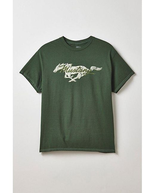 Urban Outfitters Green Ford Mustang Graphic Tee for men