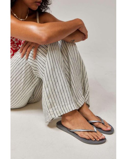 Havaianas Gray Grey Slim Flip Flops