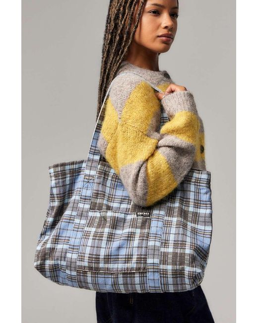 BDG Metallic Check Tote Bag