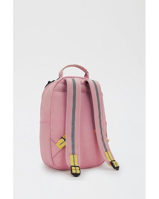 Kipling Pink Minions Seoul Tablet Backpack