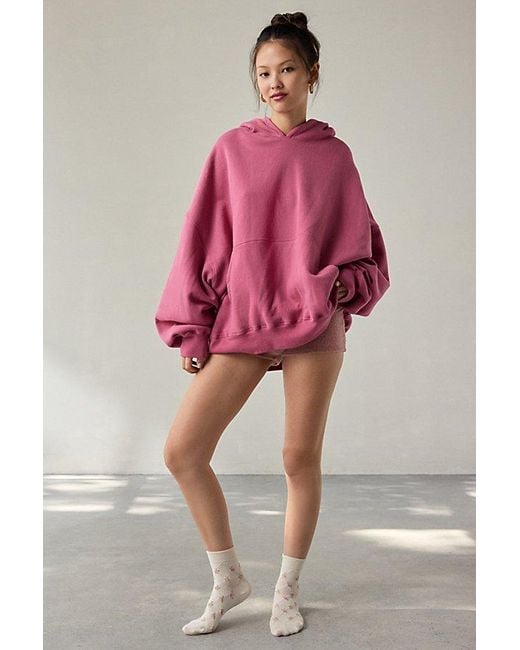 Out From Under Pink 24 Hour Oversized Hoodie Sweatshirt