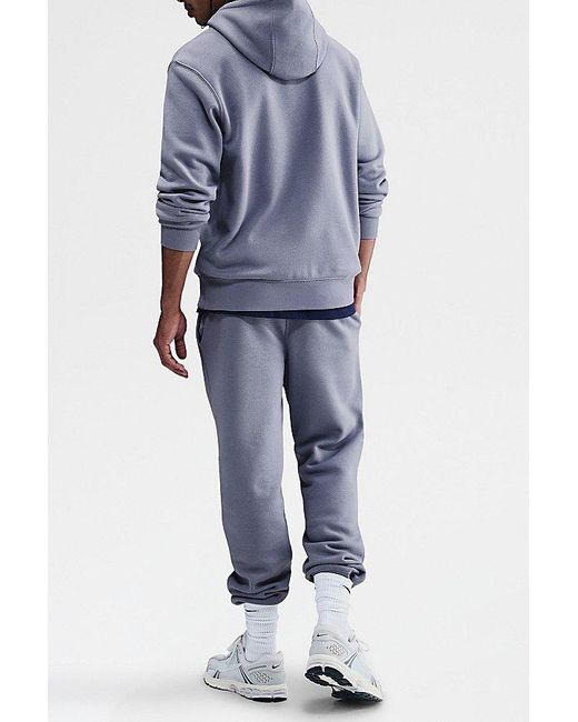 Nike Blue Club Logo Fleece Pullover Hoodie Sweatshirt for men