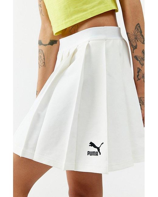 PUMA Yellow Classic Pleated Mini Skirt