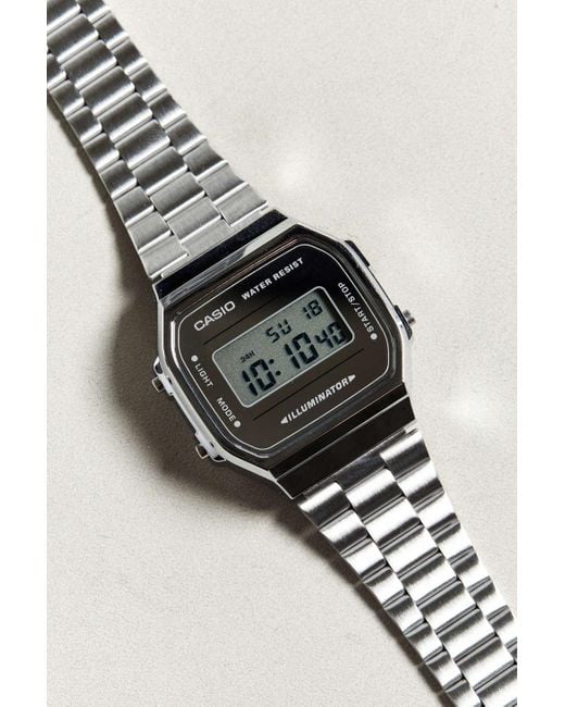 G-Shock Metallic Casio Vintage Silver Digital Watch for men