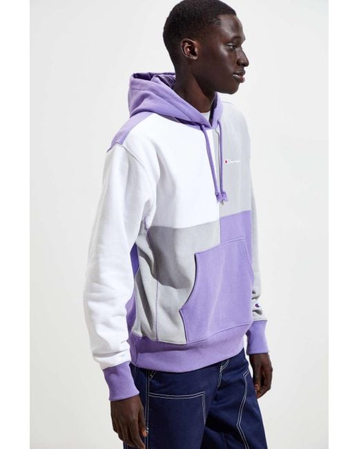Champion men's colorblocked fleece hoodie outlet