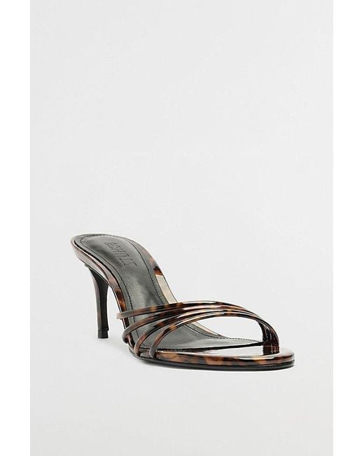 SCHUTZ SHOES Metallic Inez Strappy Mule Heel