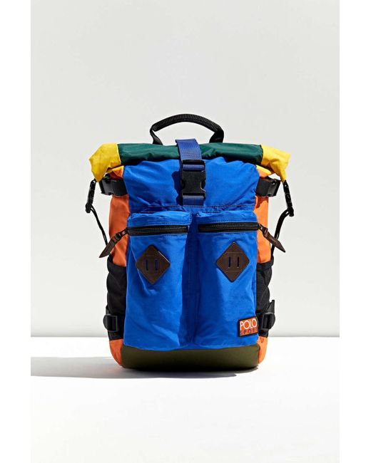 Polo Ralph Lauren Blue Lightweight Roll-top Backpack for men
