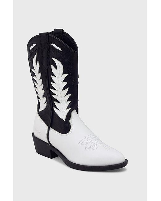 ROC Boots Australia White Roc India Leather Cowboy Boot