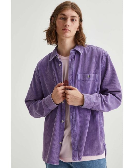 Urban Outfitters Uo Big Corduroy Work Shirt in Purple for Men | Lyst Canada