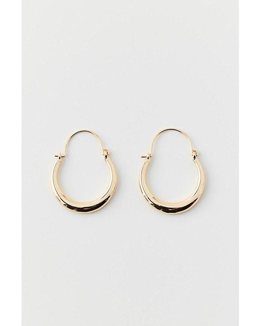 Urban Outfitters Natural Classic Oblong Hoop Earring