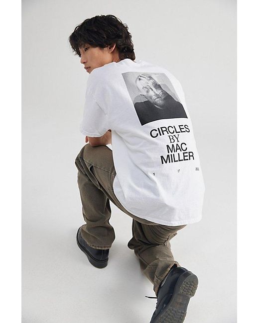 Urban Outfitters Gray Mac Miller Circles Tee for men