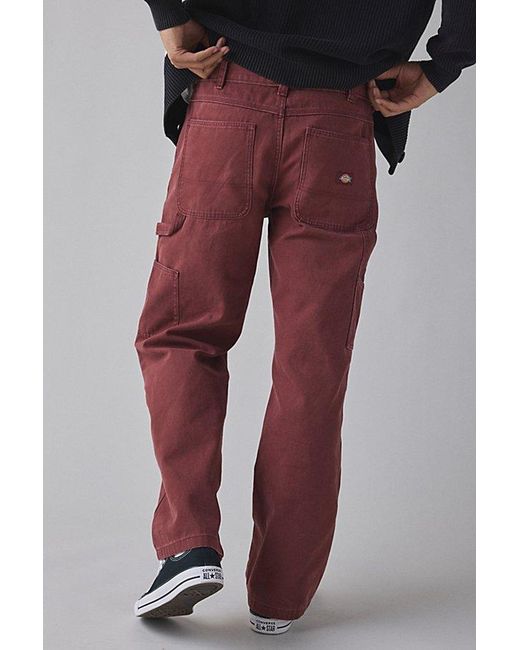 Dickies Double Knee Pant in Red for Men | Lyst
